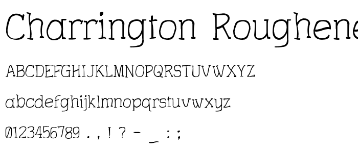 Charrington Roughened font